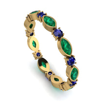 Marquise Emerald Eternity Band - Cecilia No. 64 image 1