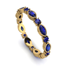 Marquise Sapphire Eternity Band - Cecilia No. 73 image 1