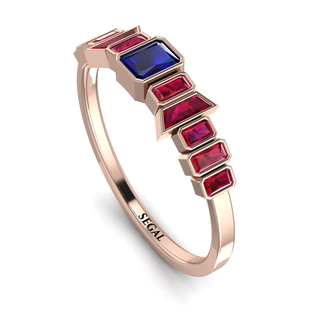 Emerald Sapphire Mix Band - Valerie No. 59