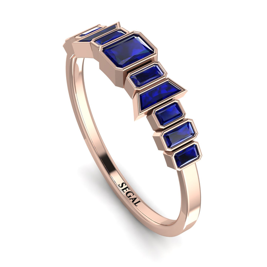 Emerald Sapphire Mix Band - Valerie No. 74