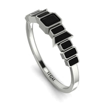 Emerald Black Diamond Mix Band - Valerie No. 39 image 1