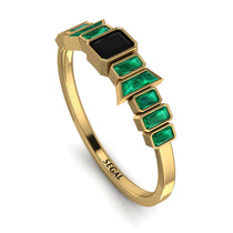 Emerald Black Diamond Mix Band - Valerie No. 22 image 1