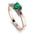 Triangle Emerald Engagement Ring - Molly No. 5