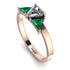 Triangle Diamond Engagement Ring - Molly No. 17