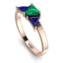 Triangle Emerald Engagement Ring - Molly No. 65