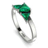 Triangle Emerald Engagement Ring - Molly No. 21