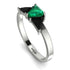 Triangle Emerald Engagement Ring - Molly No. 36