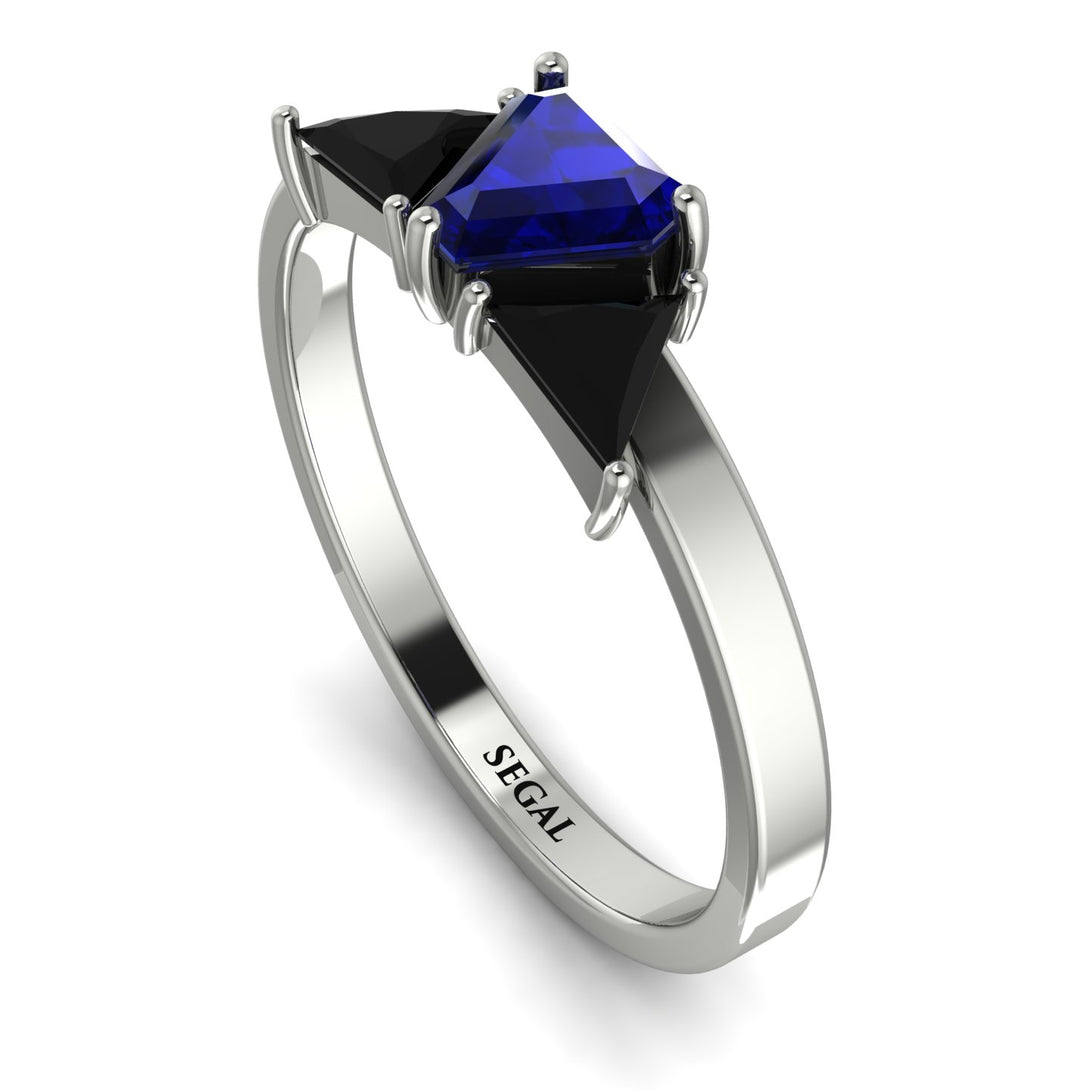 Triangle Sapphire Engagement Ring - Molly No. 45