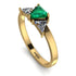 Triangle Emerald Engagement Ring - Molly No. 4