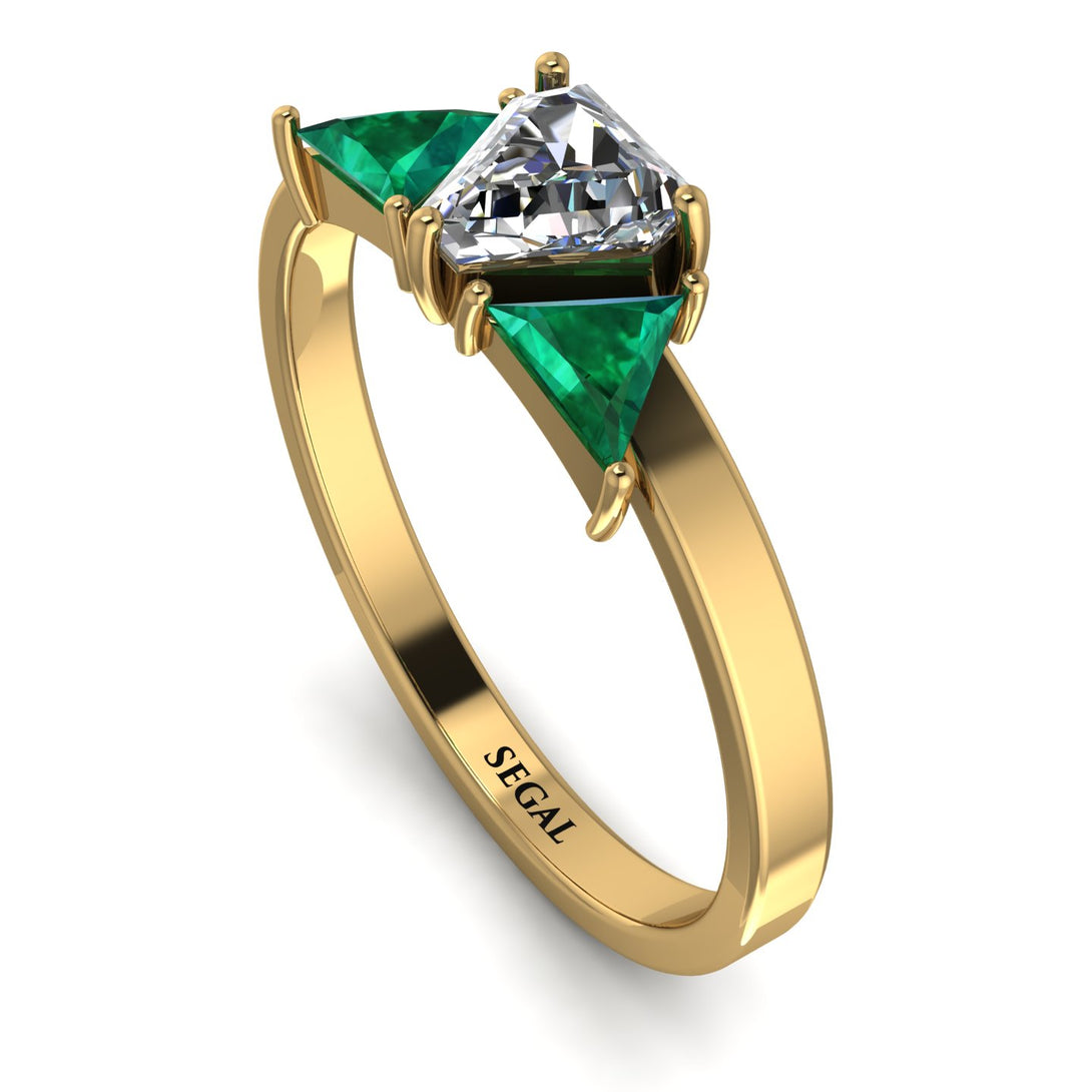 Triangle Diamond Engagement Ring - Molly No. 16