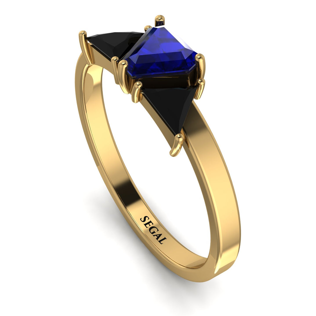 Triangle Sapphire Engagement Ring - Molly No. 43
