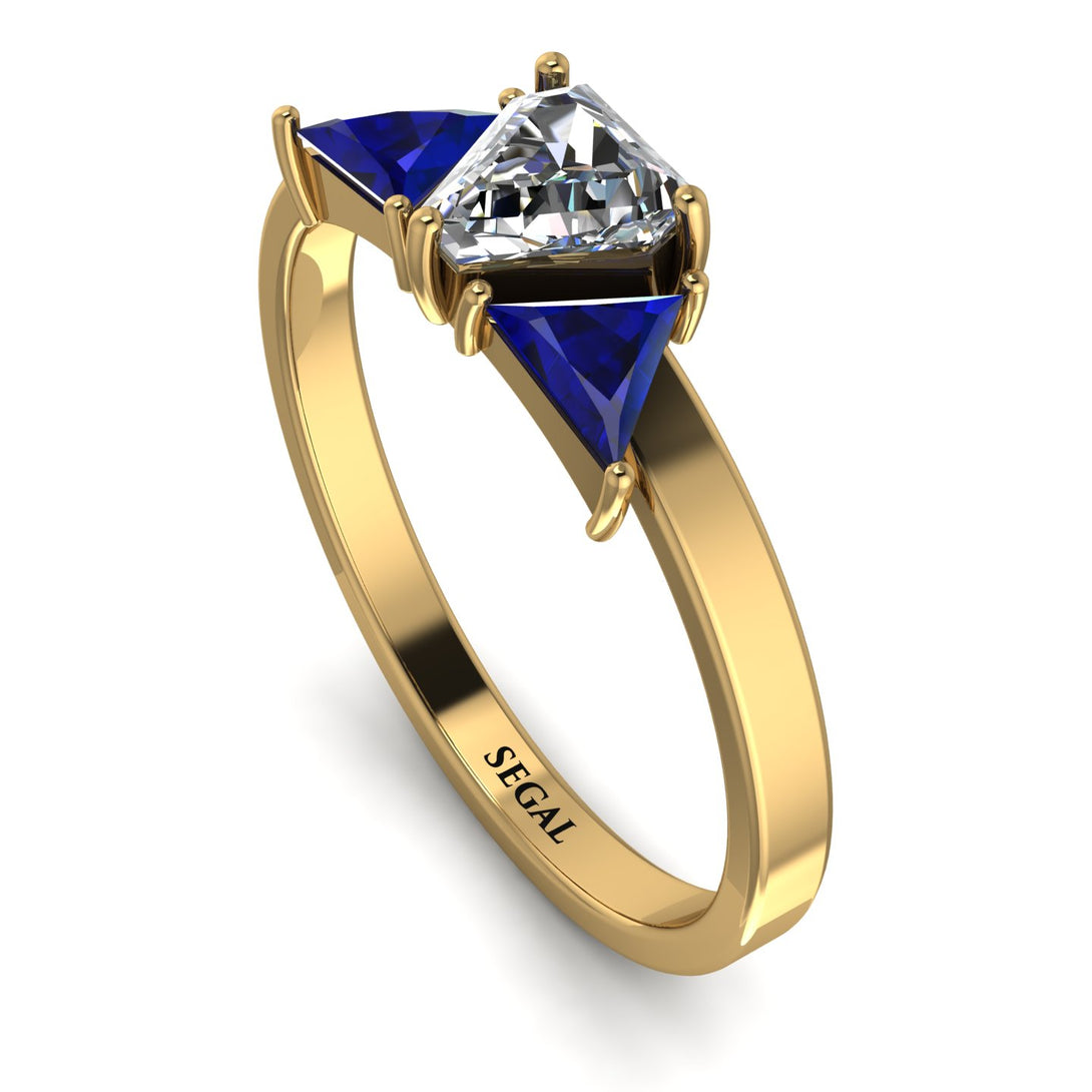 Triangle Diamond Engagement Ring - Molly No. 61