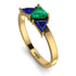 Triangle Emerald Engagement Ring - Molly No. 64