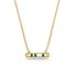 3 Emerald Stone Bar Necklace - Nala No. 4 image 1