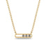 3 Diamond Stone Hollow Necklace - Zaria No. 1 image 1