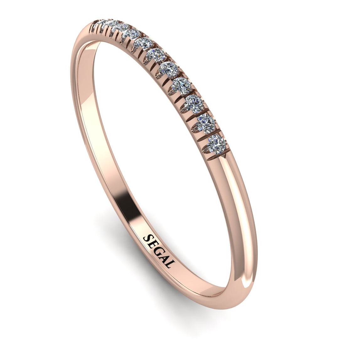 Half Eternity Band With Diamond - Ayla No. 2