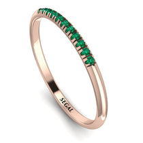Half Eternity Band With Emerald - Ayla No. 5 image 1