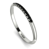 Half Eternity Band With Black Diamond - Ayla No. 9 image 1