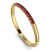 Half Eternity Band With Ruby - Ayla No. 10 image 1