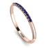 Half Eternity Band With Sapphire - Ayla No. 14 image 1