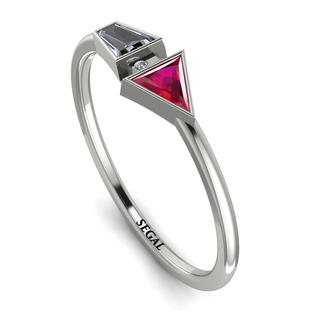 Geometrical Arrow Diamond Ring - Gracie No. 12