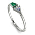 Geometrical Arrow Emerald Ring - Gracie No. 18