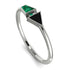 Geometrical Arrow Emerald Ring - Gracie No. 24