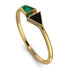 Geometrical Arrow Emerald Ring - Gracie No. 22