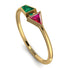 Geometrical Arrow Emerald Ring - Gracie No. 25