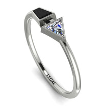 Geometrical Arrow Black Diamond Ring - Gracie No. 33 image 1