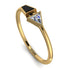 Geometrical Arrow Black Diamond Ring - Gracie No. 31