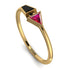 Geometrical Arrow Black Diamond Ring - Gracie No. 40