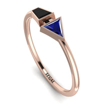 Geometrical Arrow Black Diamond Ring - Gracie No. 44 image 1