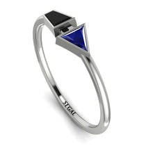 Geometrical Arrow Black Diamond Ring - Gracie No. 45 image 1