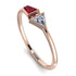 Geometrical Arrow Ruby Ring - Gracie No. 47