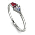 Geometrical Arrow Ruby Ring - Gracie No. 48