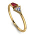 Geometrical Arrow Ruby Ring - Gracie No. 46