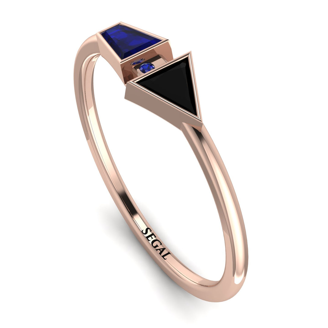 Geometrical Arrow Sapphire Ring - Gracie No. 68