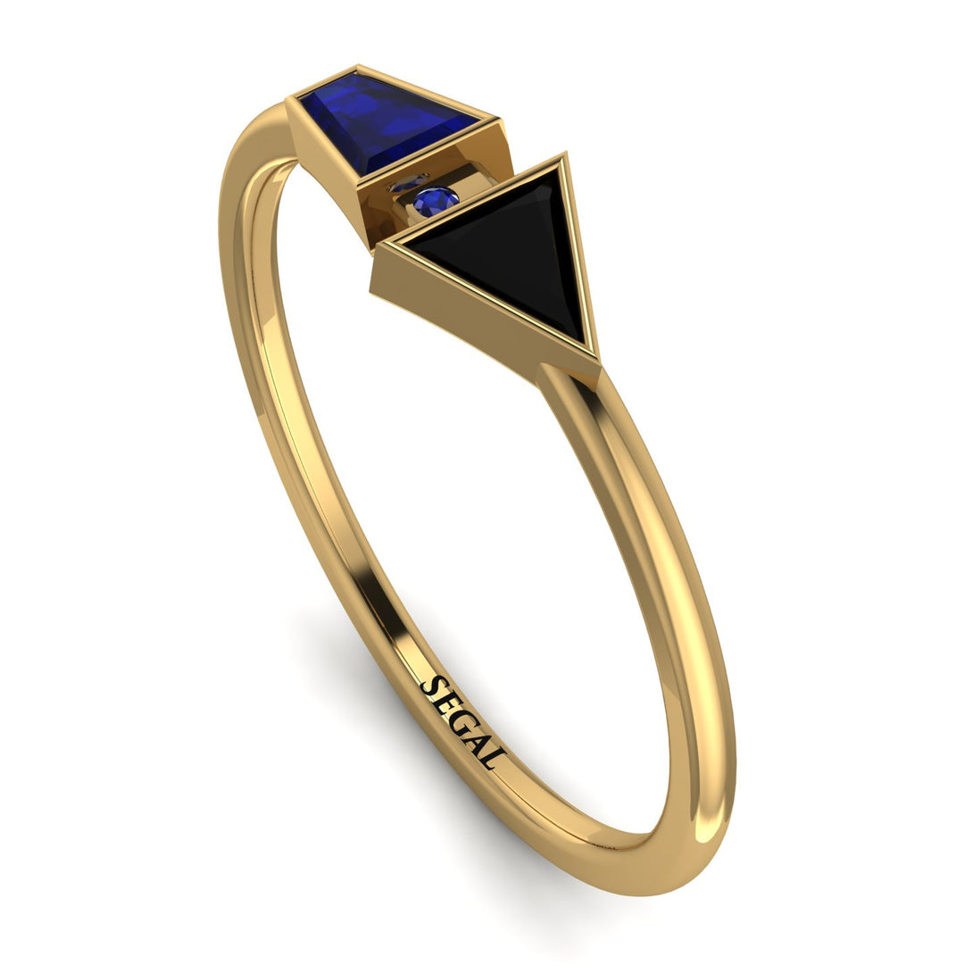 Geometrical Arrow Sapphire Ring - Gracie No. 67
