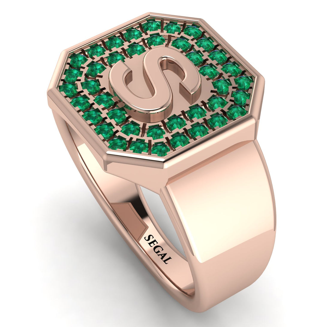 Personalized Signature Emerald Ring - Emersyn No. 5