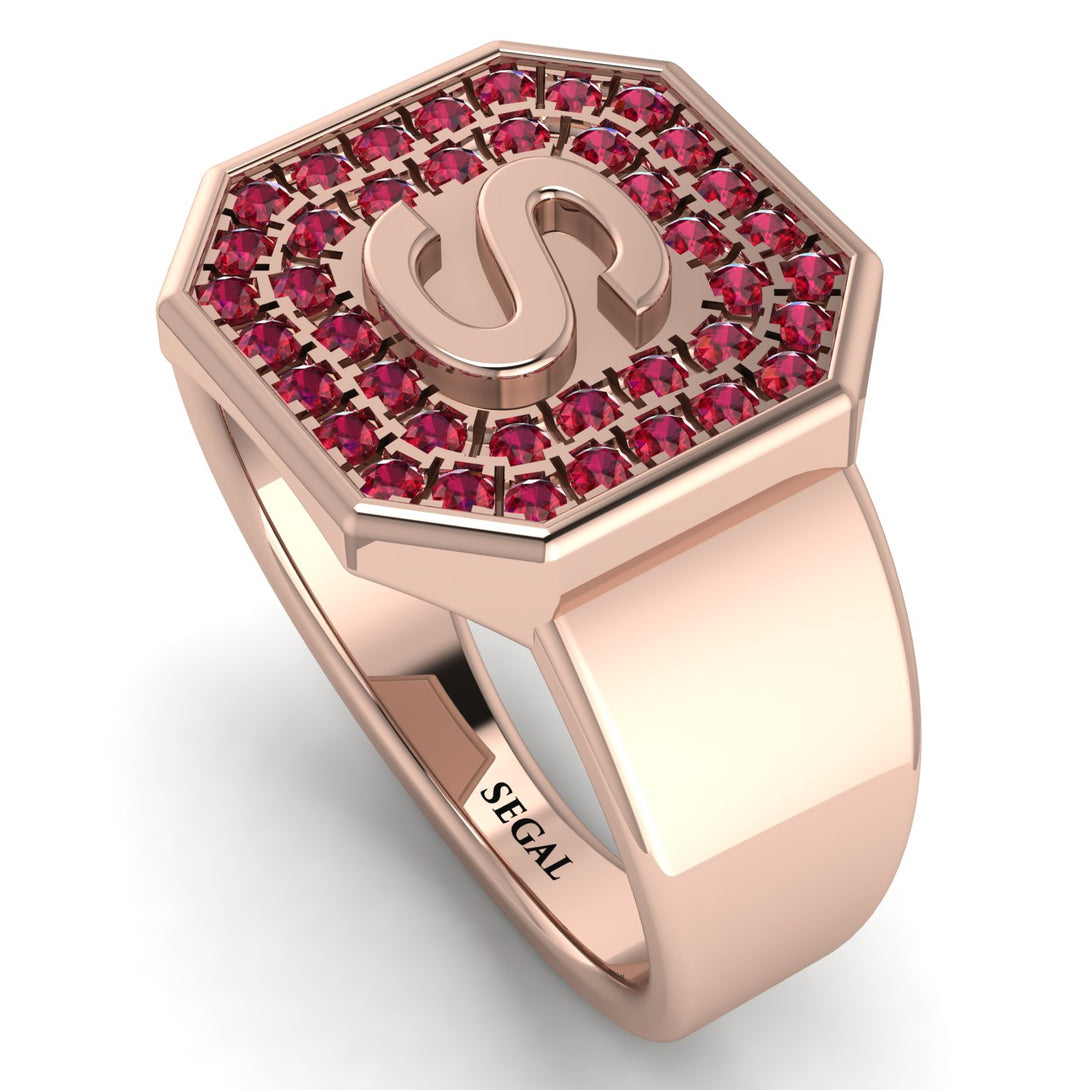 Personalized Signature Ruby Ring - Emersyn No. 11