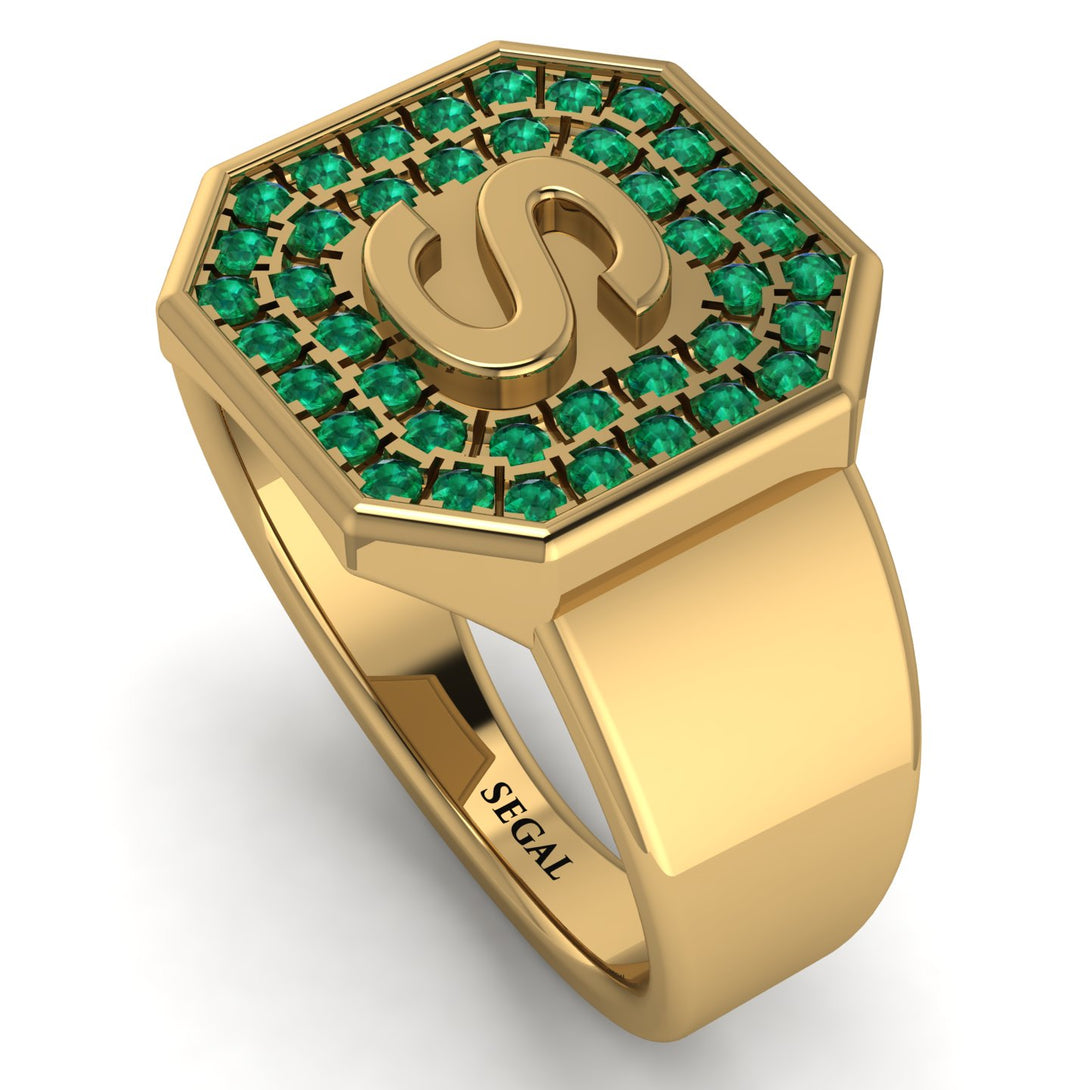 Personalized Signature Emerald Ring - Emersyn No. 4