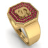 Personalized Signature Ruby Ring - Emersyn No. 10