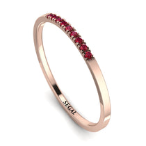 Thin Eternity Ruby Band - Daisy No. 11 image 1