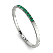 Thin Eternity Emerald Band - Daisy No. 6 image 1