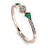 Minimalist Geometric Diamond Ring - Kimberly No. 5