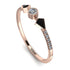 Minimalist Geometric Diamond Ring - Kimberly No. 8