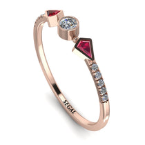Minimalist Geometric Diamond Ring - Kimberly No. 11 image 1