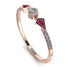 Minimalist Geometric Diamond Ring - Kimberly No. 11