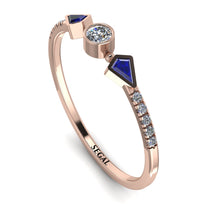 Minimalist Geometric Diamond Ring - Kimberly No. 14 image 1